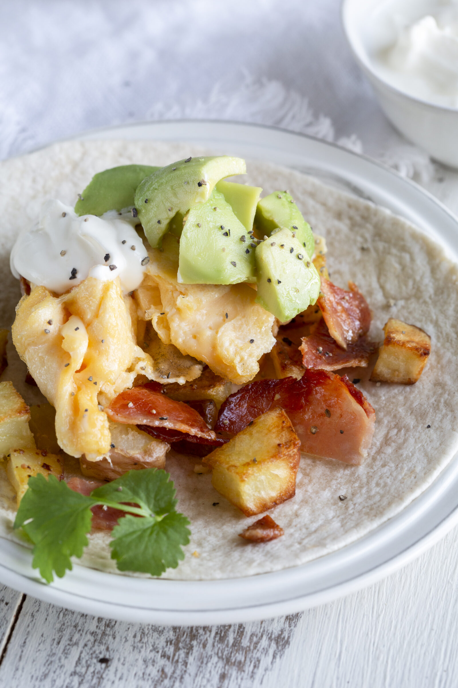 tacos on a white plate