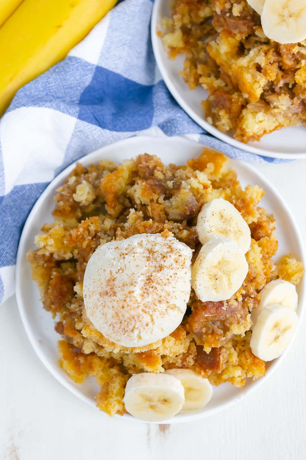 cobbler on a white plate