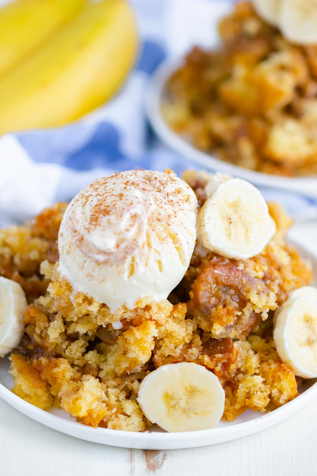 cobbler on a white plate