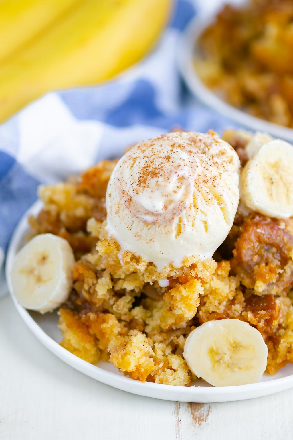 cobbler on a white plate