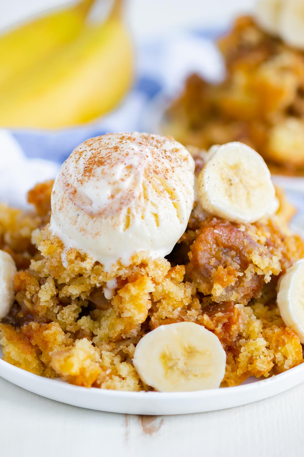 cobbler on a white plate