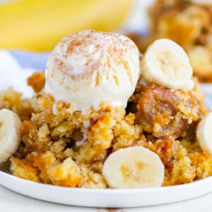 cobbler on a white plate