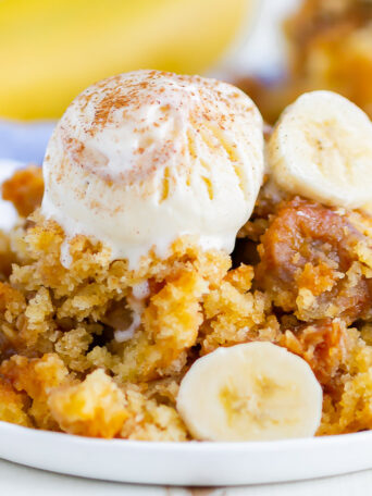 cobbler on a white plate