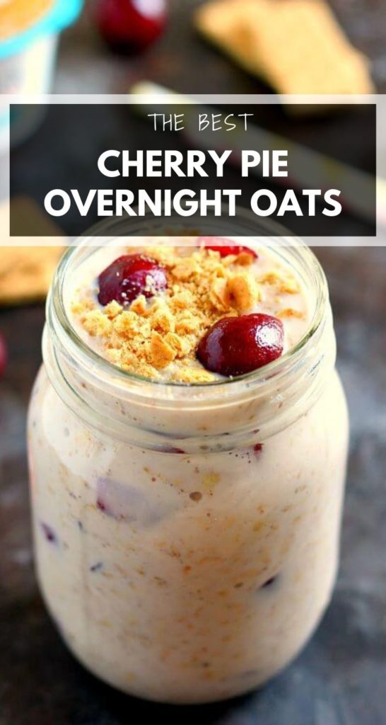 overnight oats in a glass jar