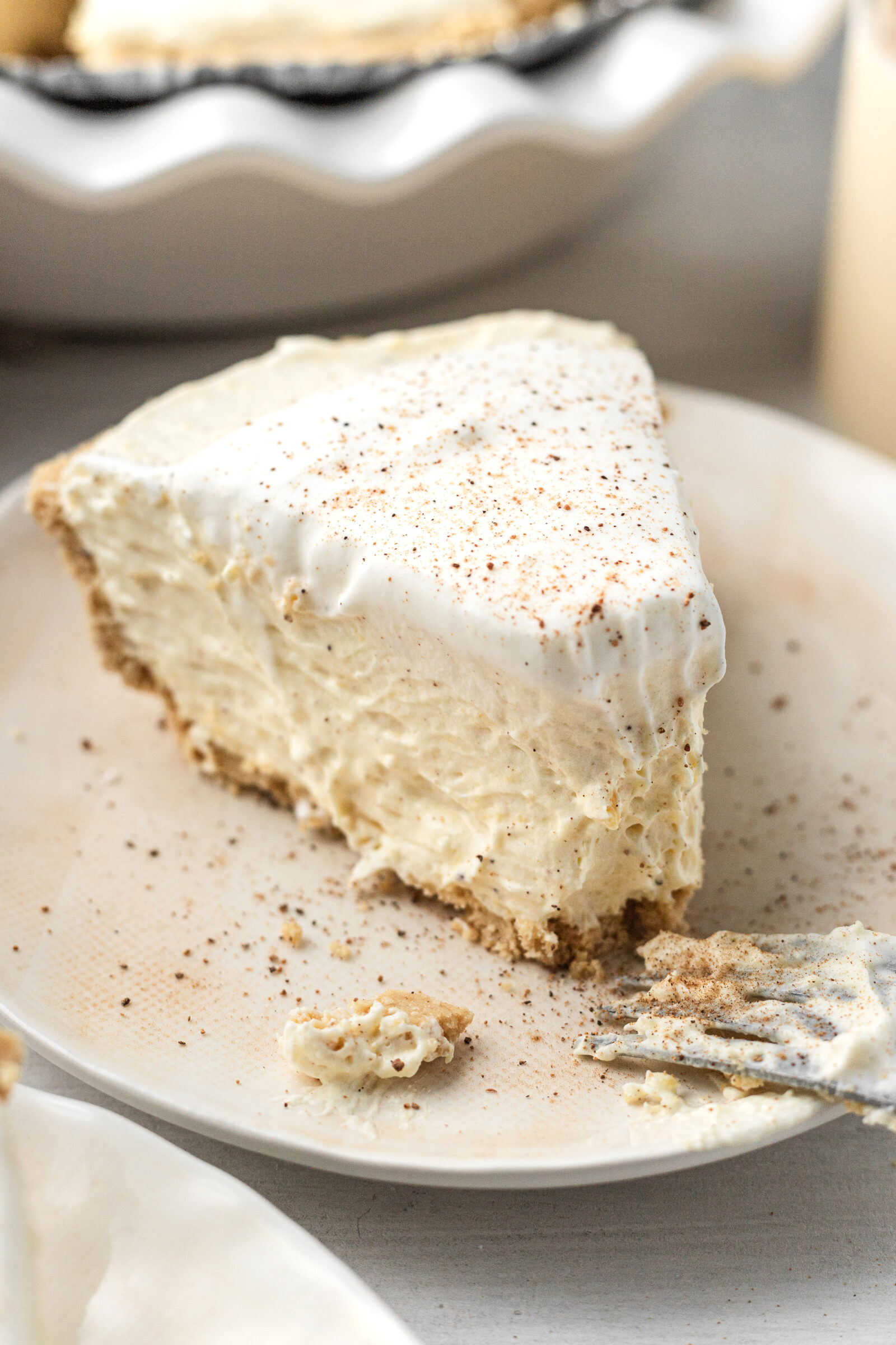 pie on a white plate