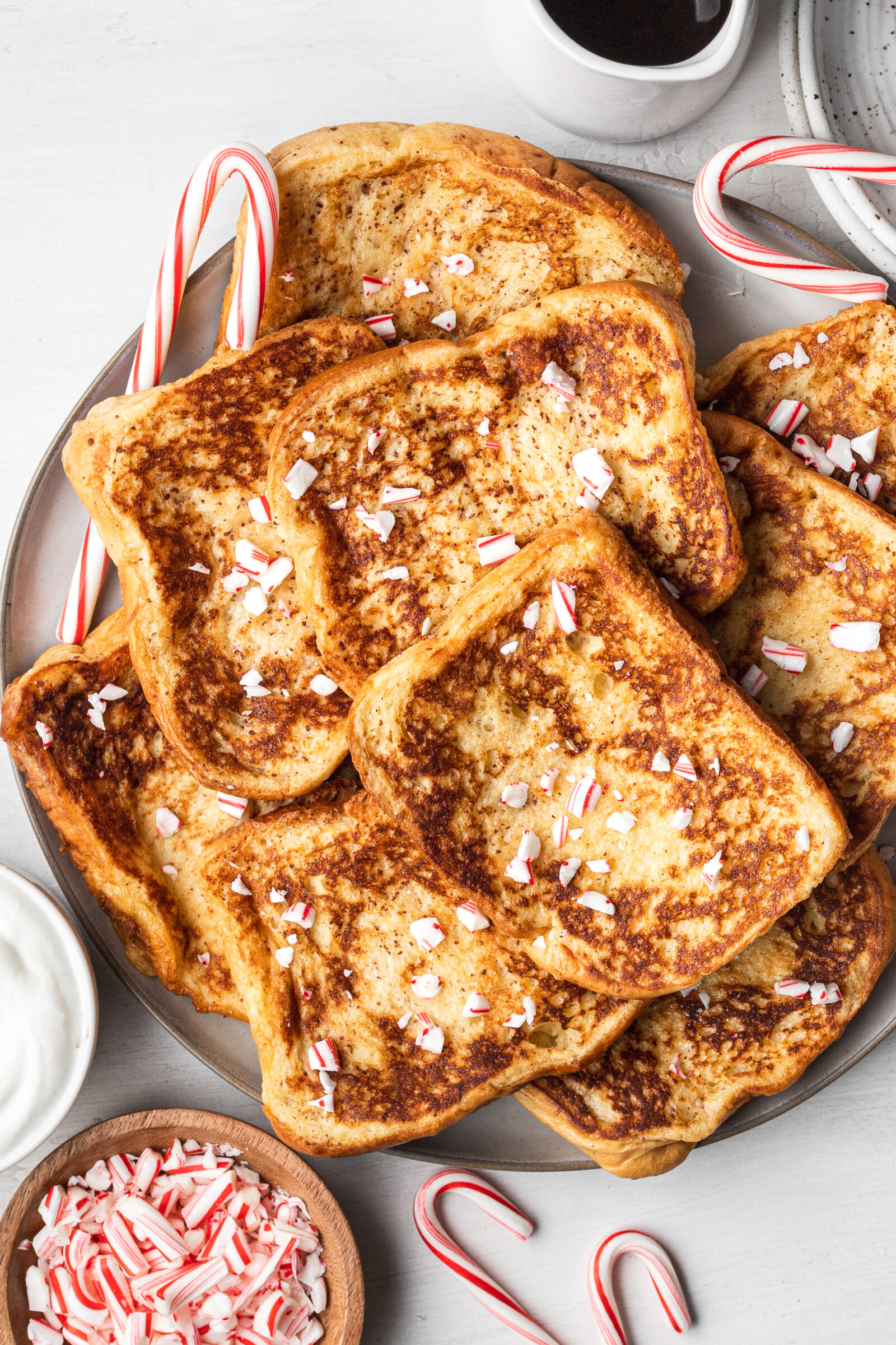 french toast on a white plate