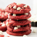 cookies stacked on a white surface