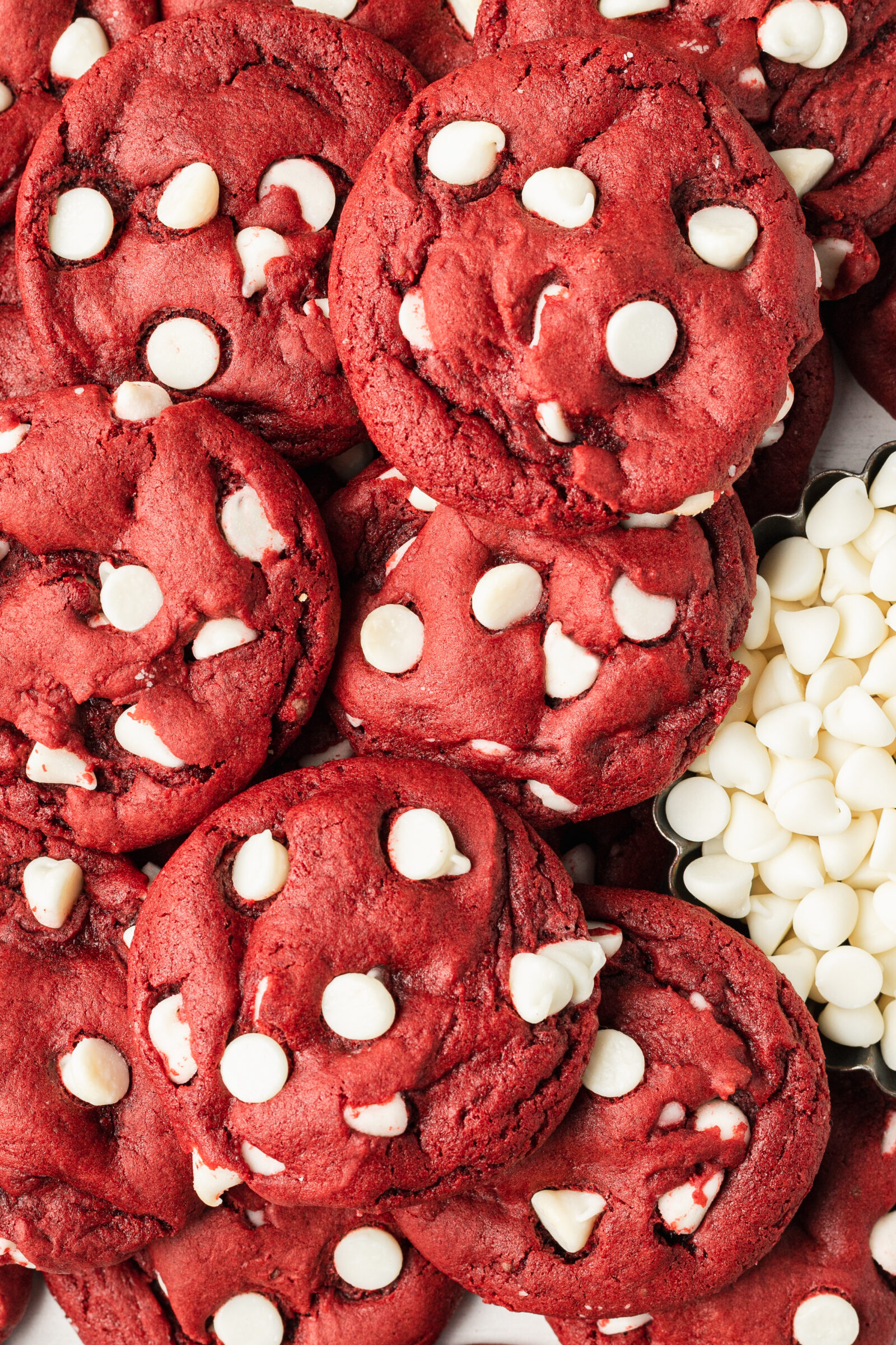 cookies on a white surface