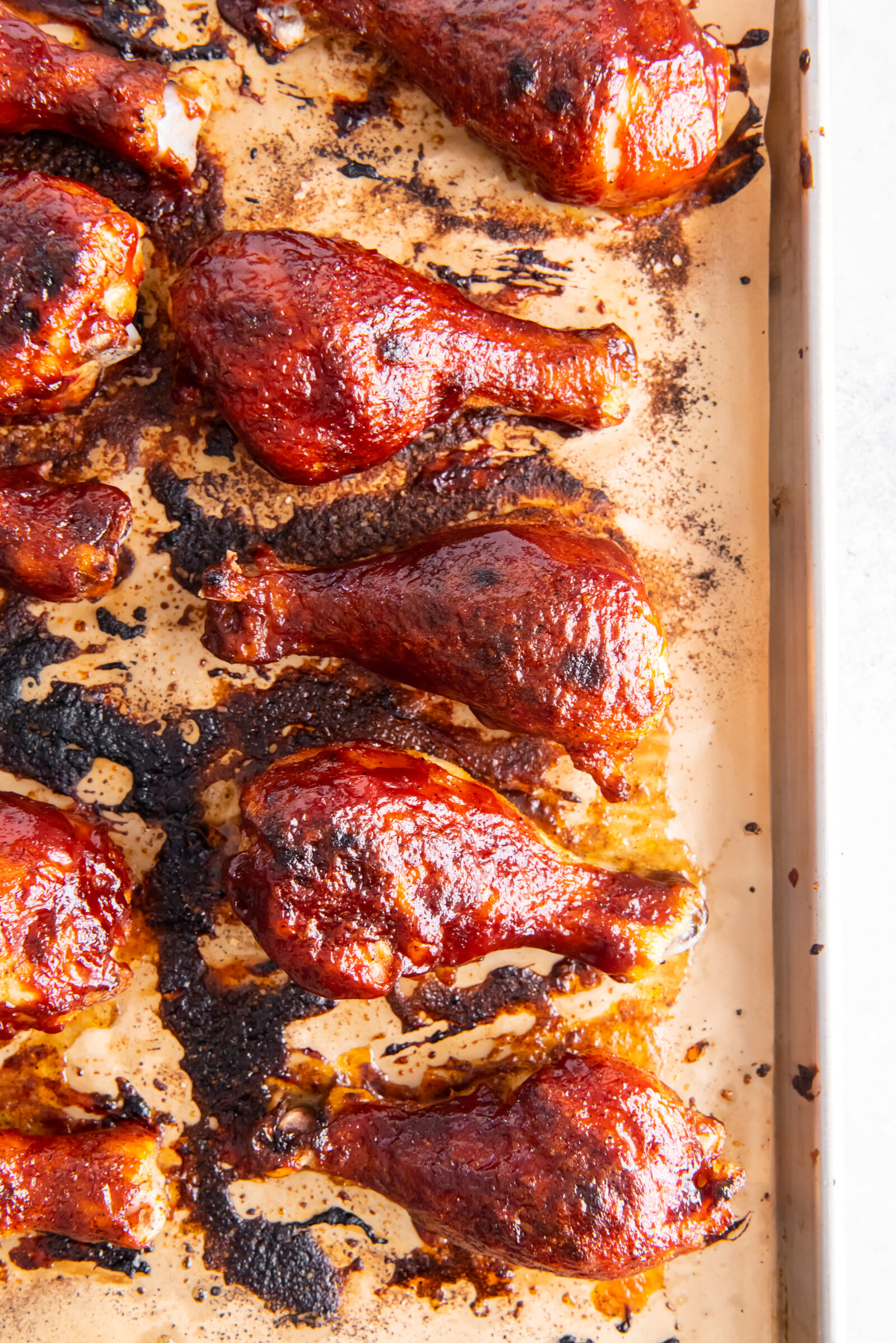 chicken legs on brown parchment paper