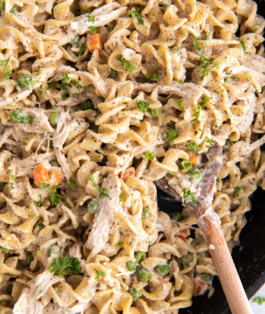 noodles in a skillet