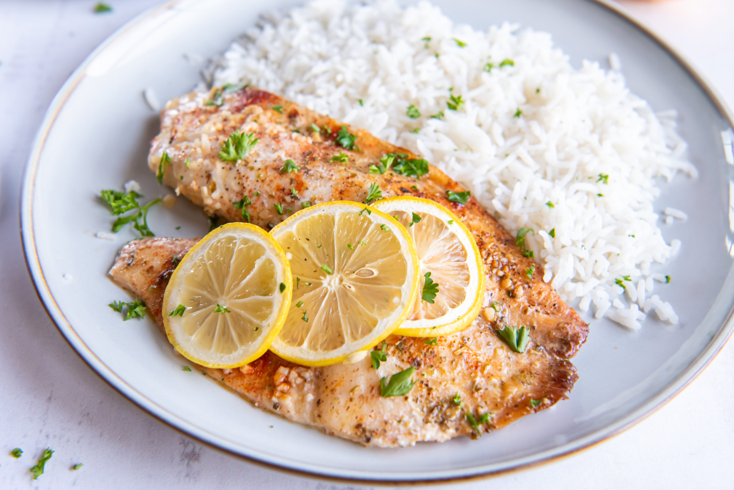 Garlic Lemon Tilapia - Pumpkin 'N Spice Garlic Lemon Tilapia - Pumpkin 'N Spice