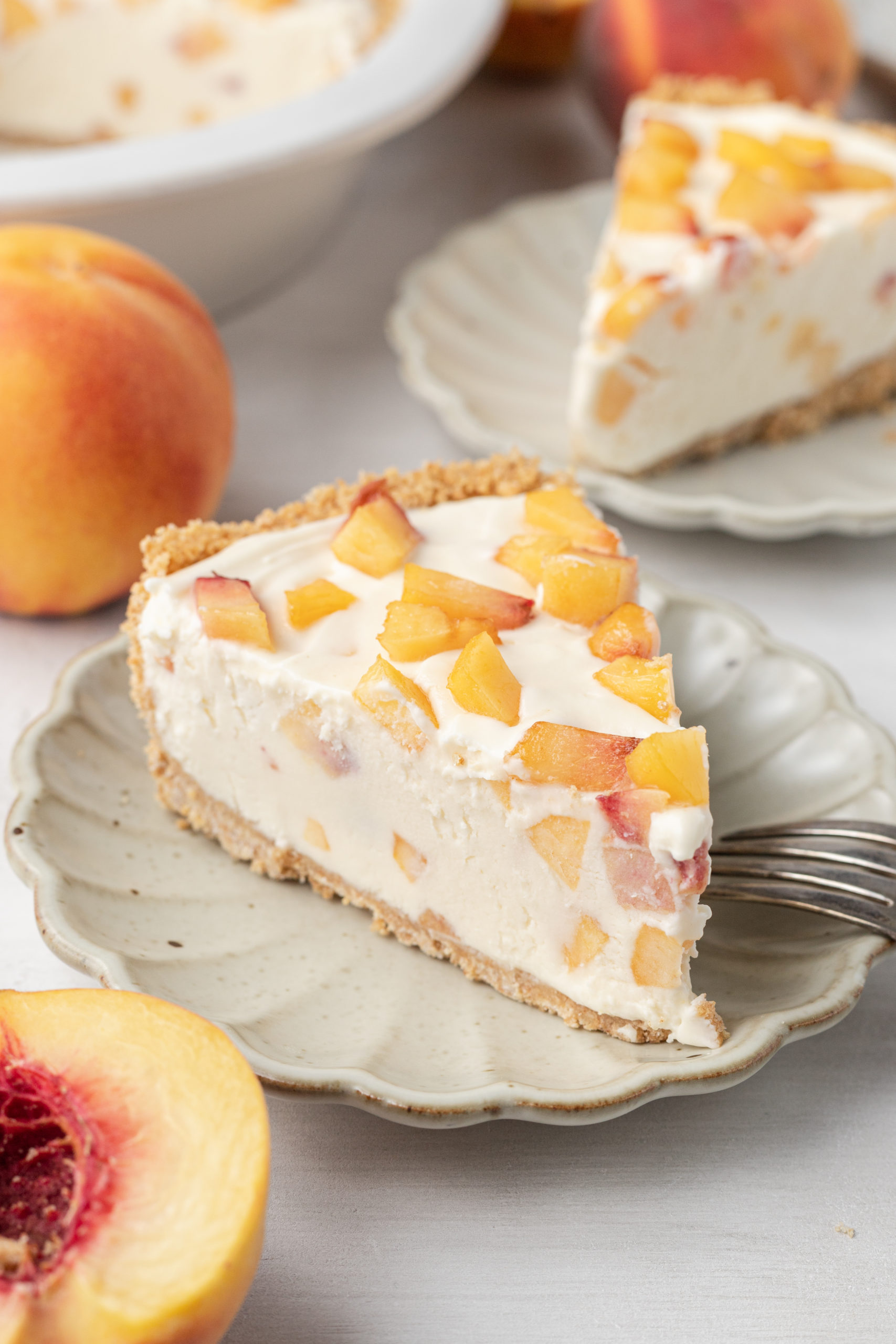 Peaches N Cream Cheesecake