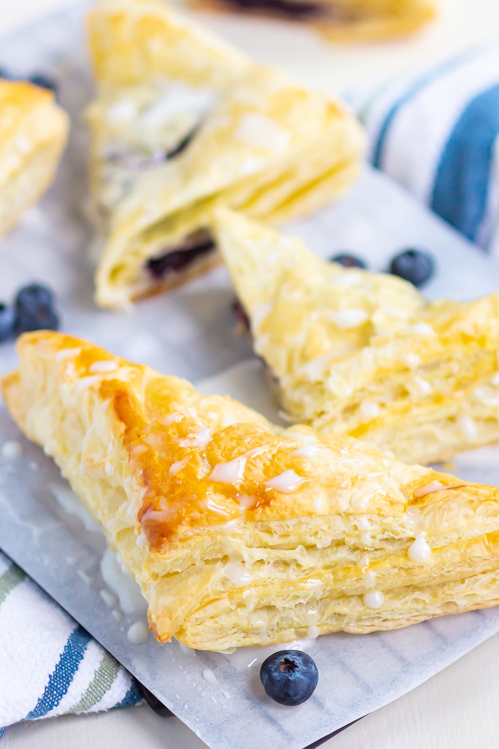 turnovers on a wire rack