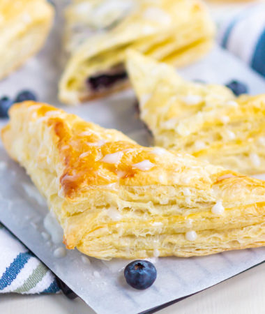 turnovers on a wire rack
