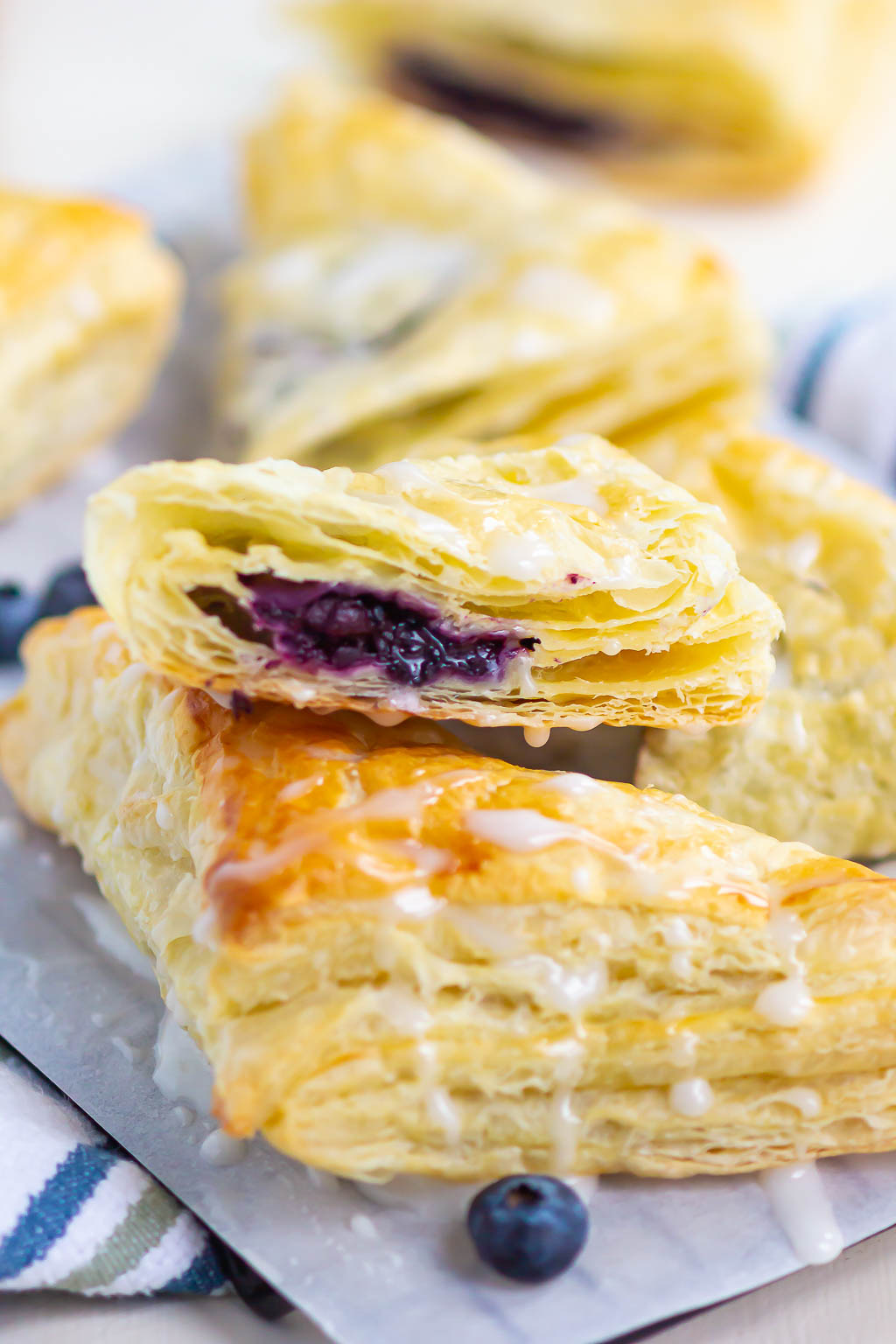 turnovers on a wire rack