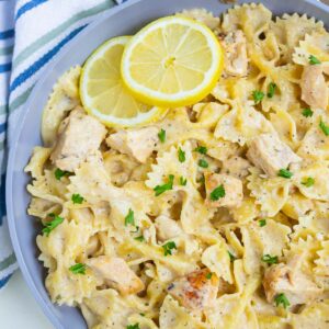 pasta in a skillet