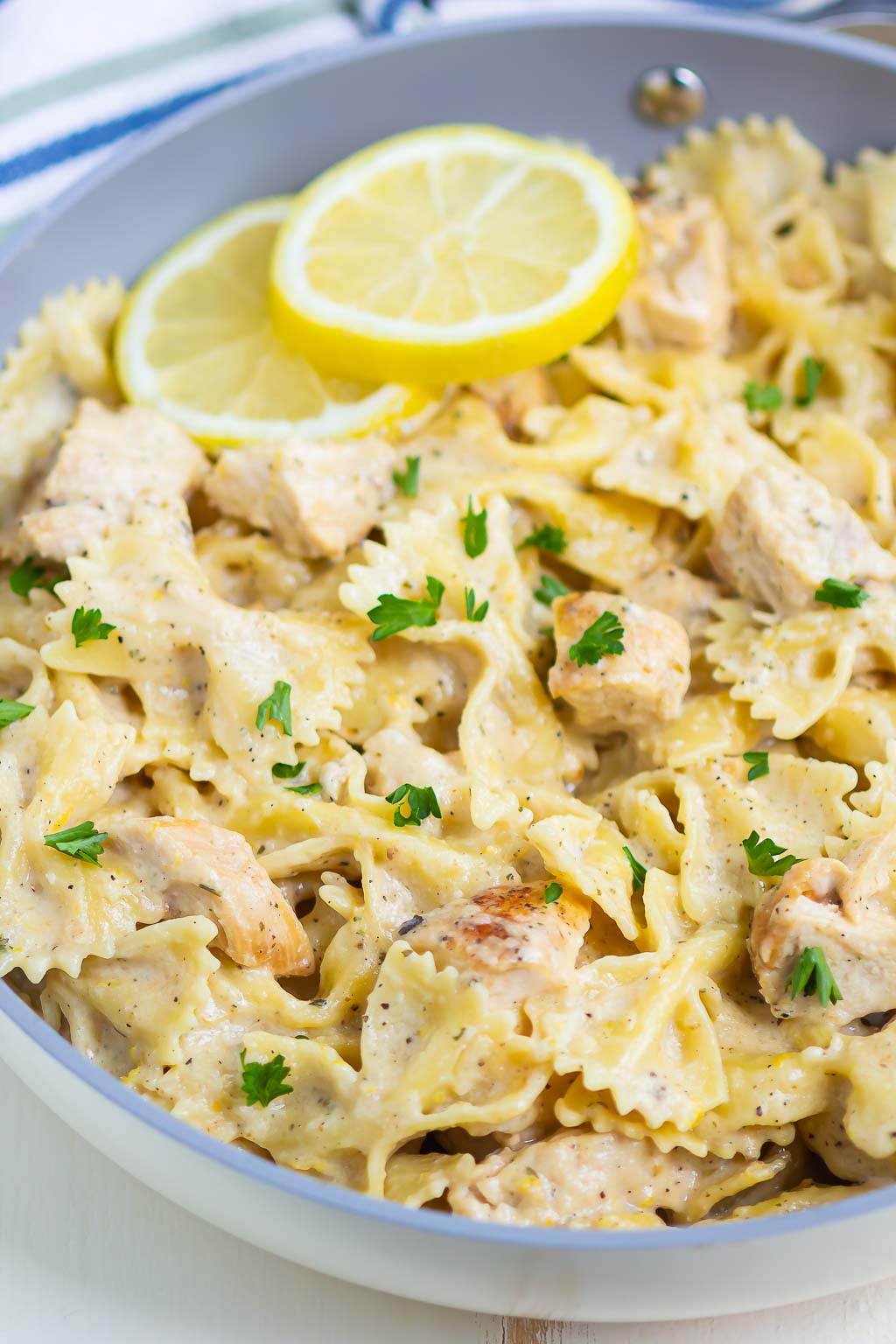 pasta in a skillet