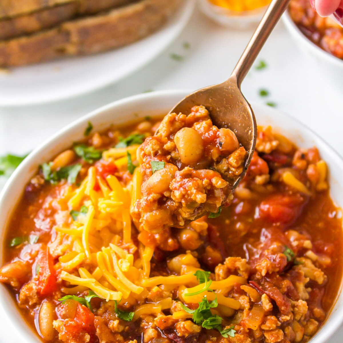 White Bean Turkey Chili Pumpkin 'N Spice