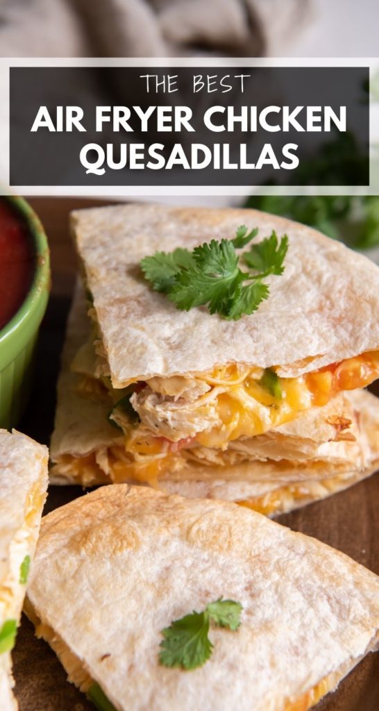 quesadillas on a wooden board