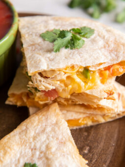 quesadillas on a plate