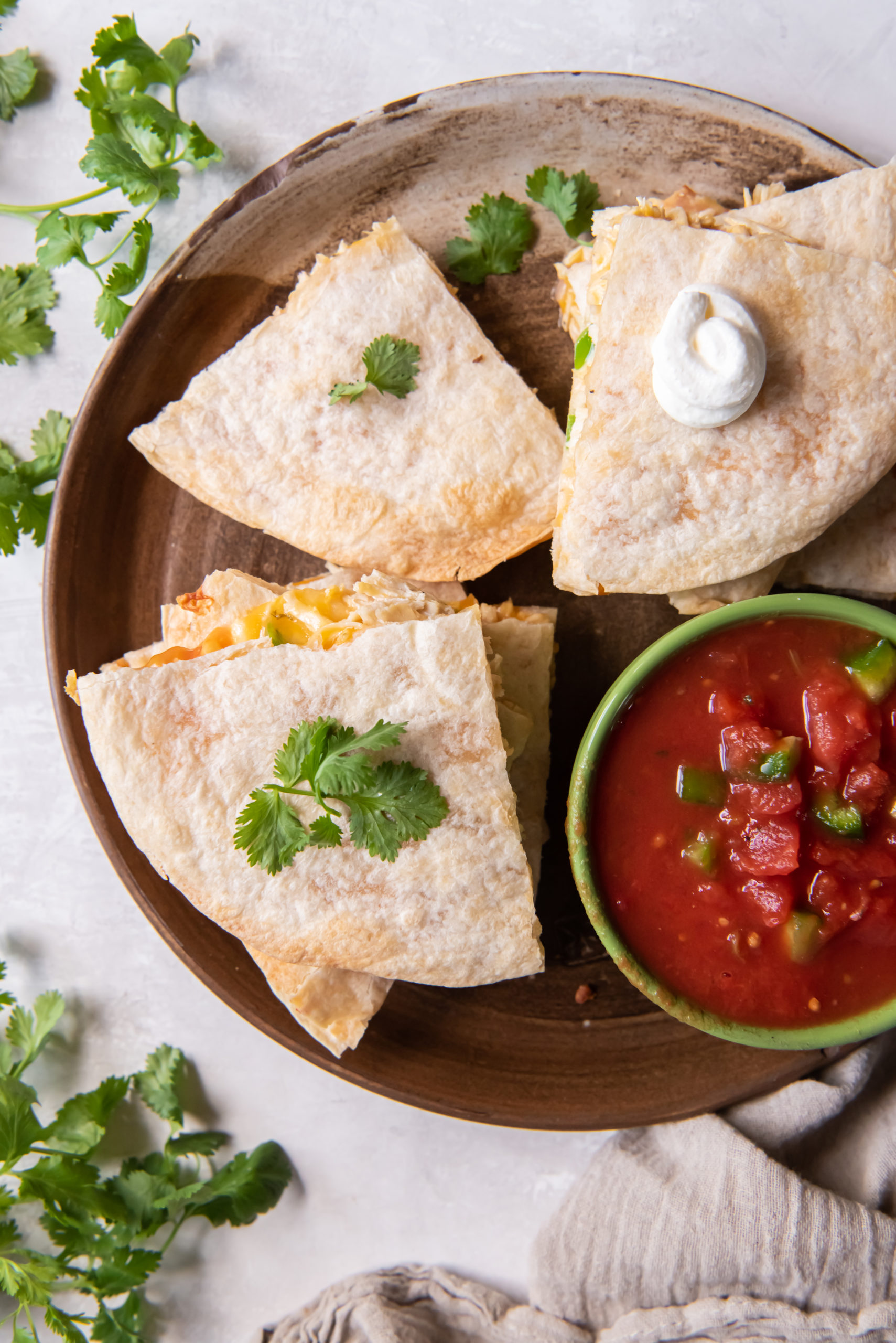 Air Fryer Chicken Quesadilla - Pumpkin &amp;#39;N Spice
