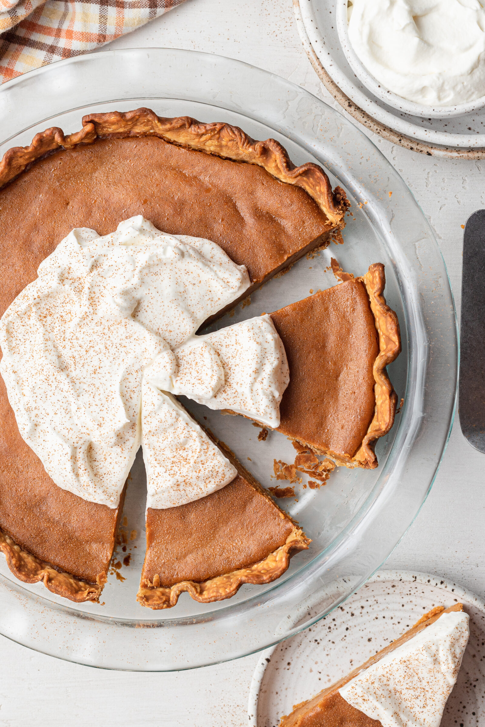 pie on a pie plate