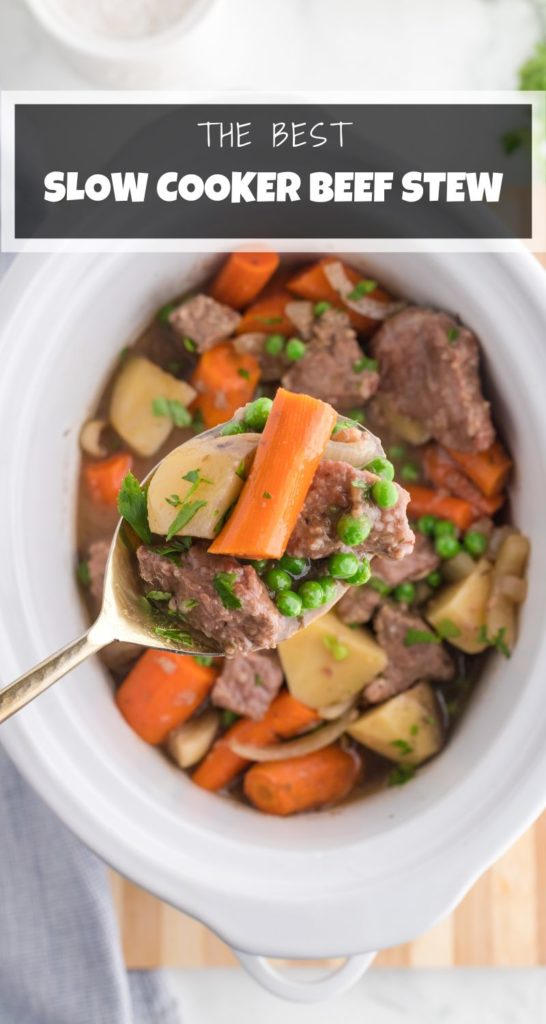 stew in a white slow cooker