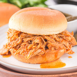 bbq chicken on hamburger buns