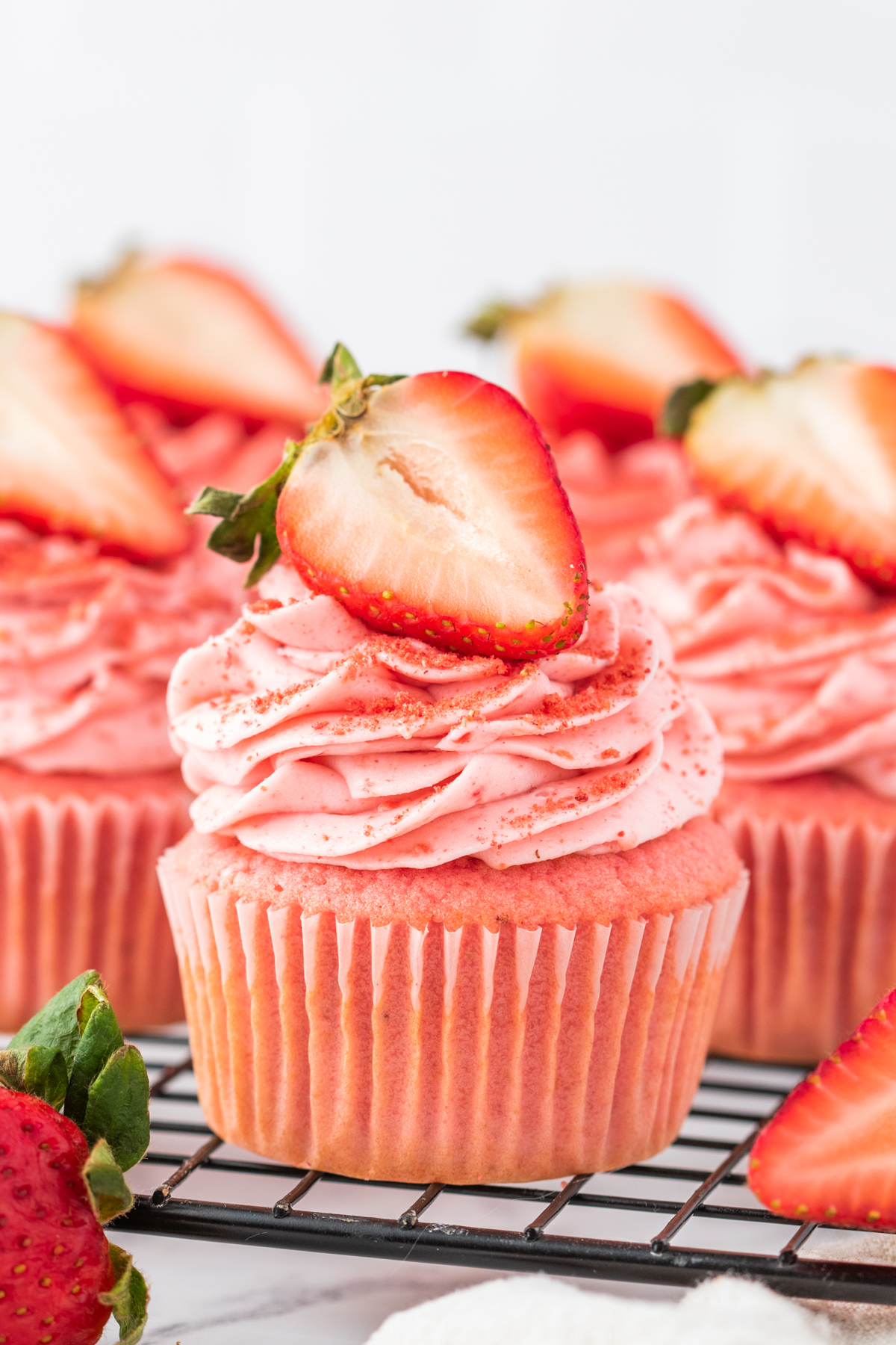 cupcakes on a wire rack