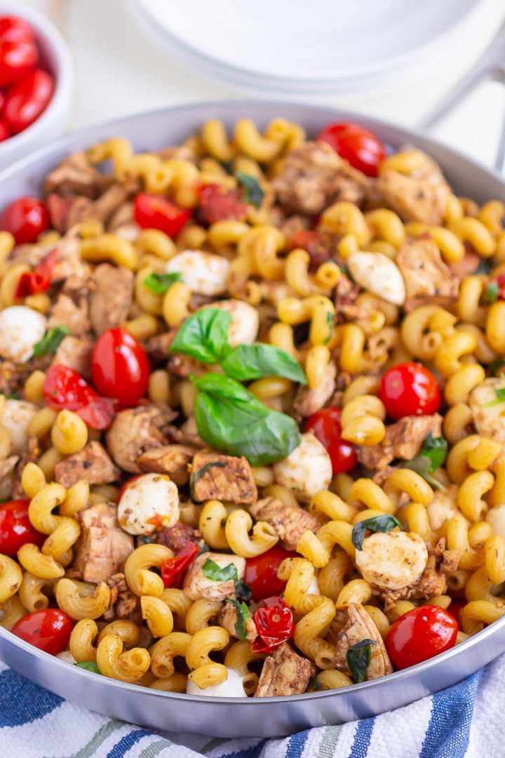 pasta in a skillet