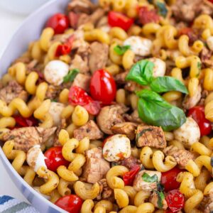 pasta in a skillet