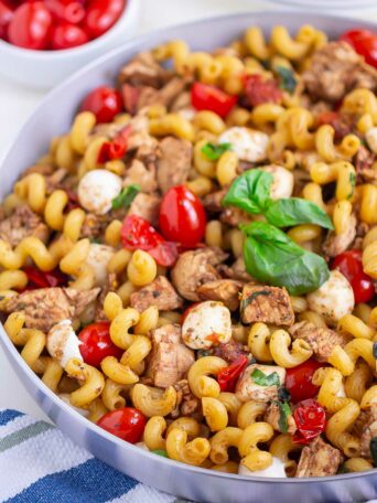 pasta in a skillet