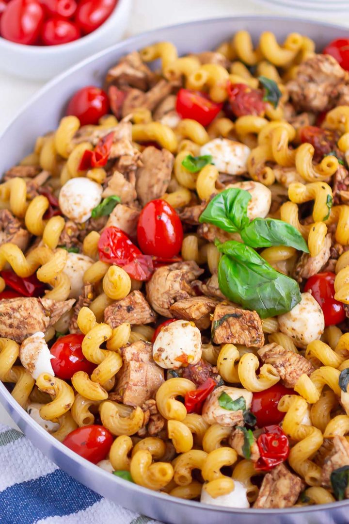 pasta in a skillet