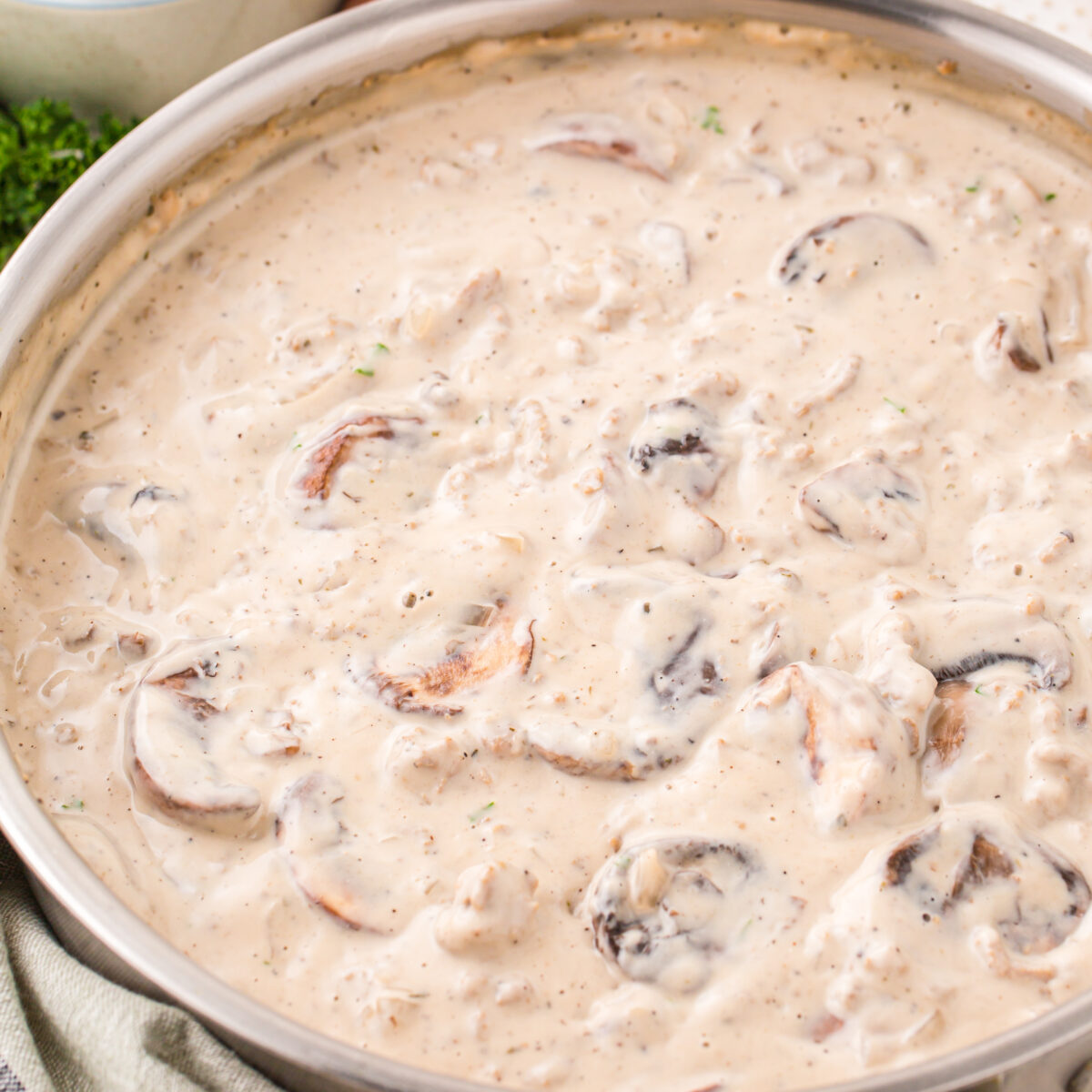 stroganoff in a pan