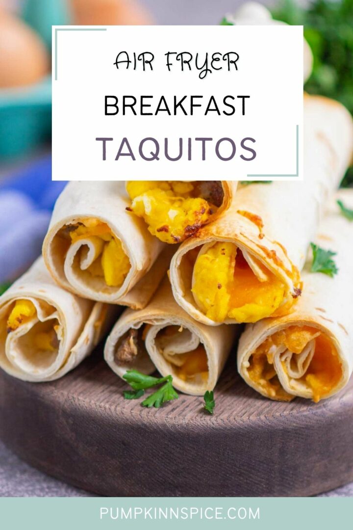 taquitos on a wooden serving board