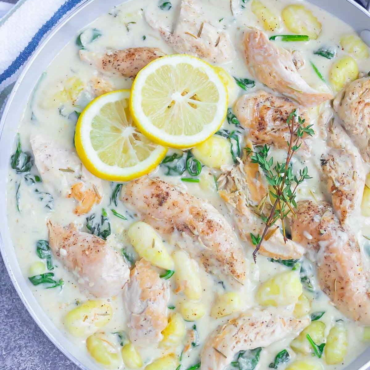gnocchi in a skillet