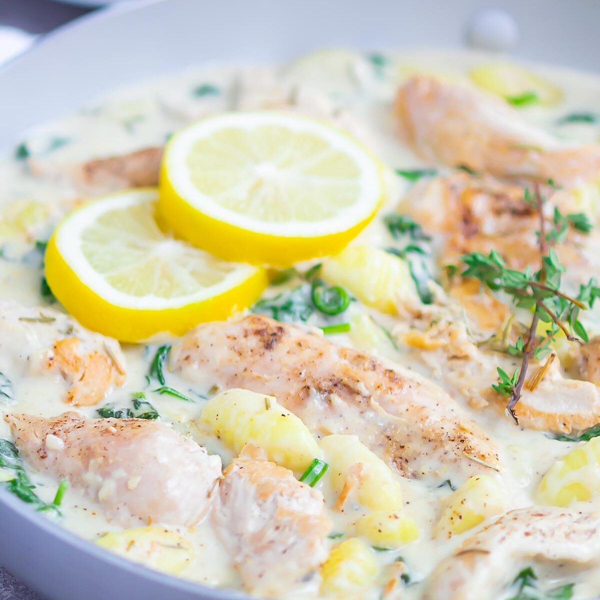 gnocchi in a skillet