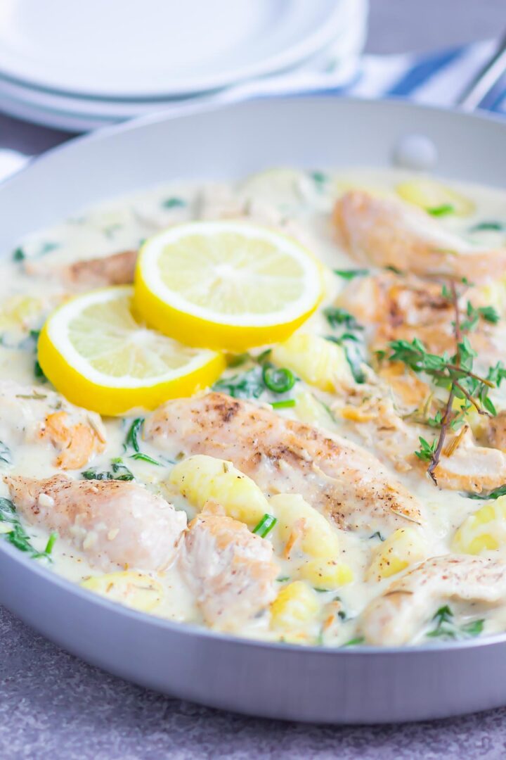 gnocchi in a skillet