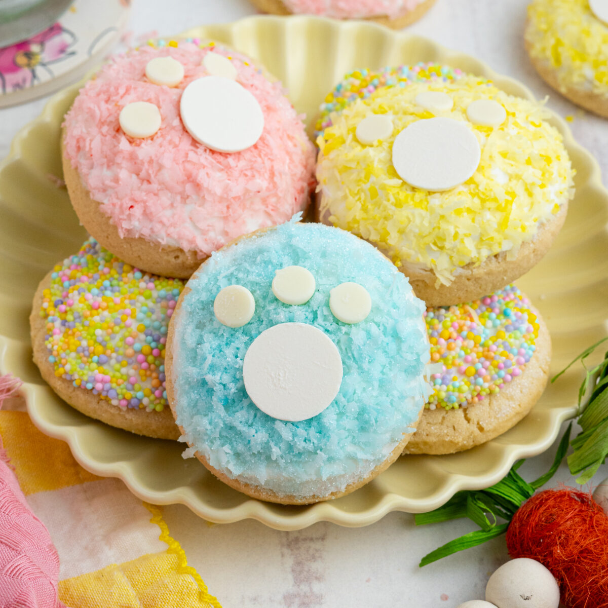 cookies on a white plate