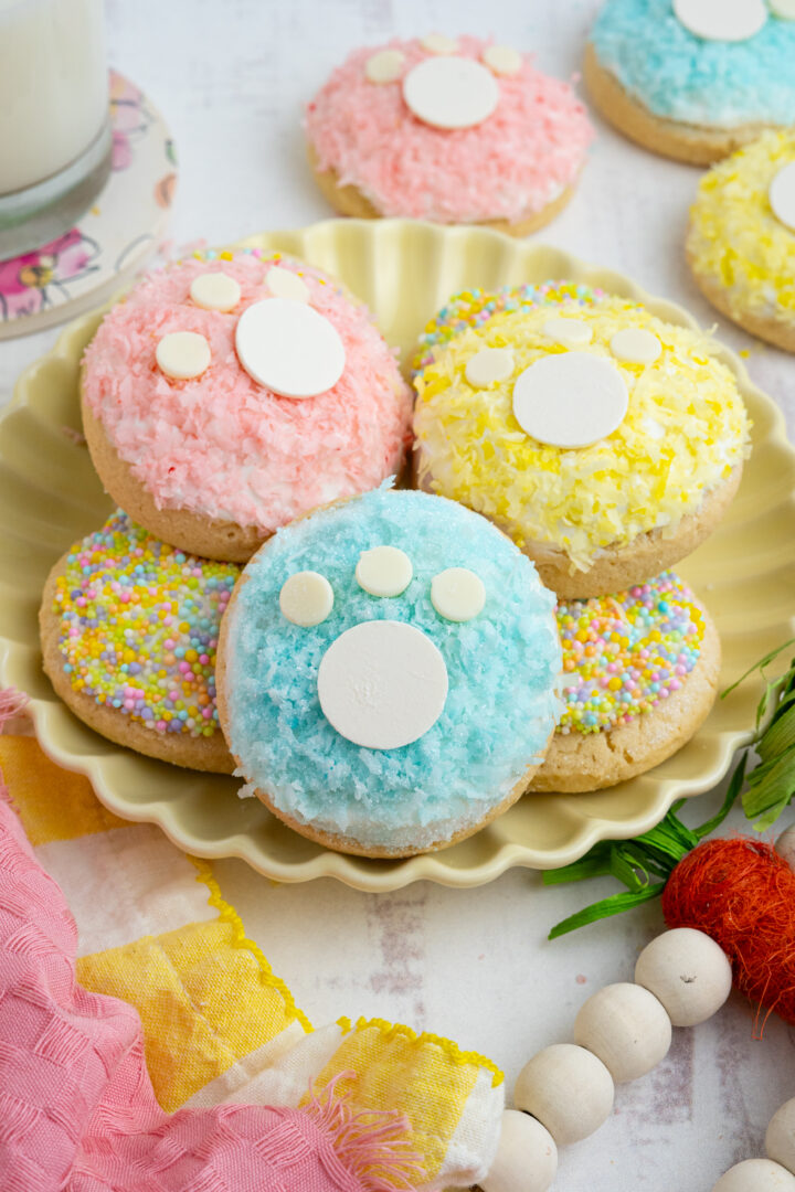 cookies on a white plate