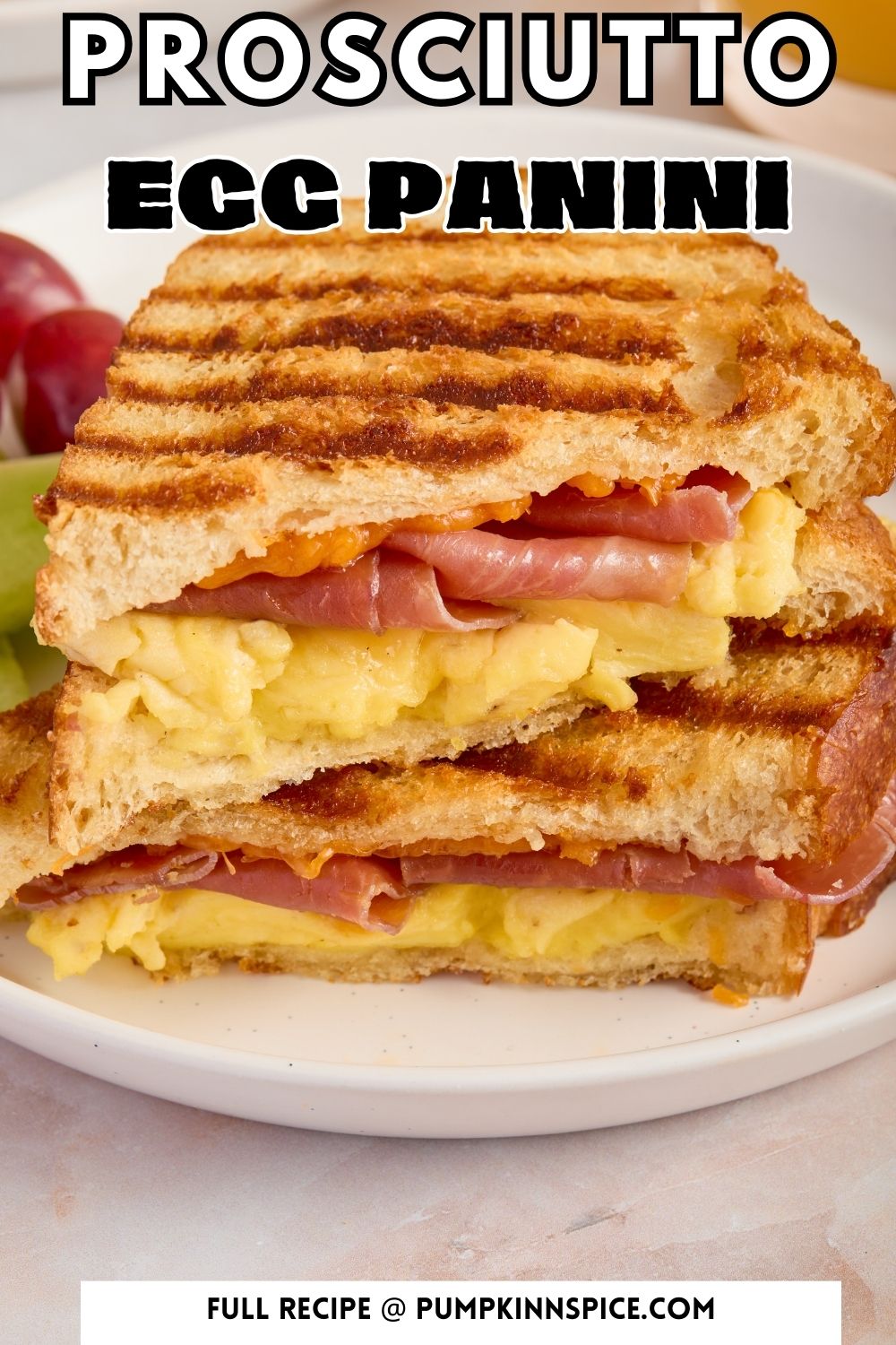 Prosciutto Egg Panini Pumpkin 'N Spice