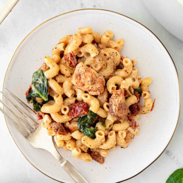 Tuscan Chicken Mac and Cheese Pumpkin 'N Spice