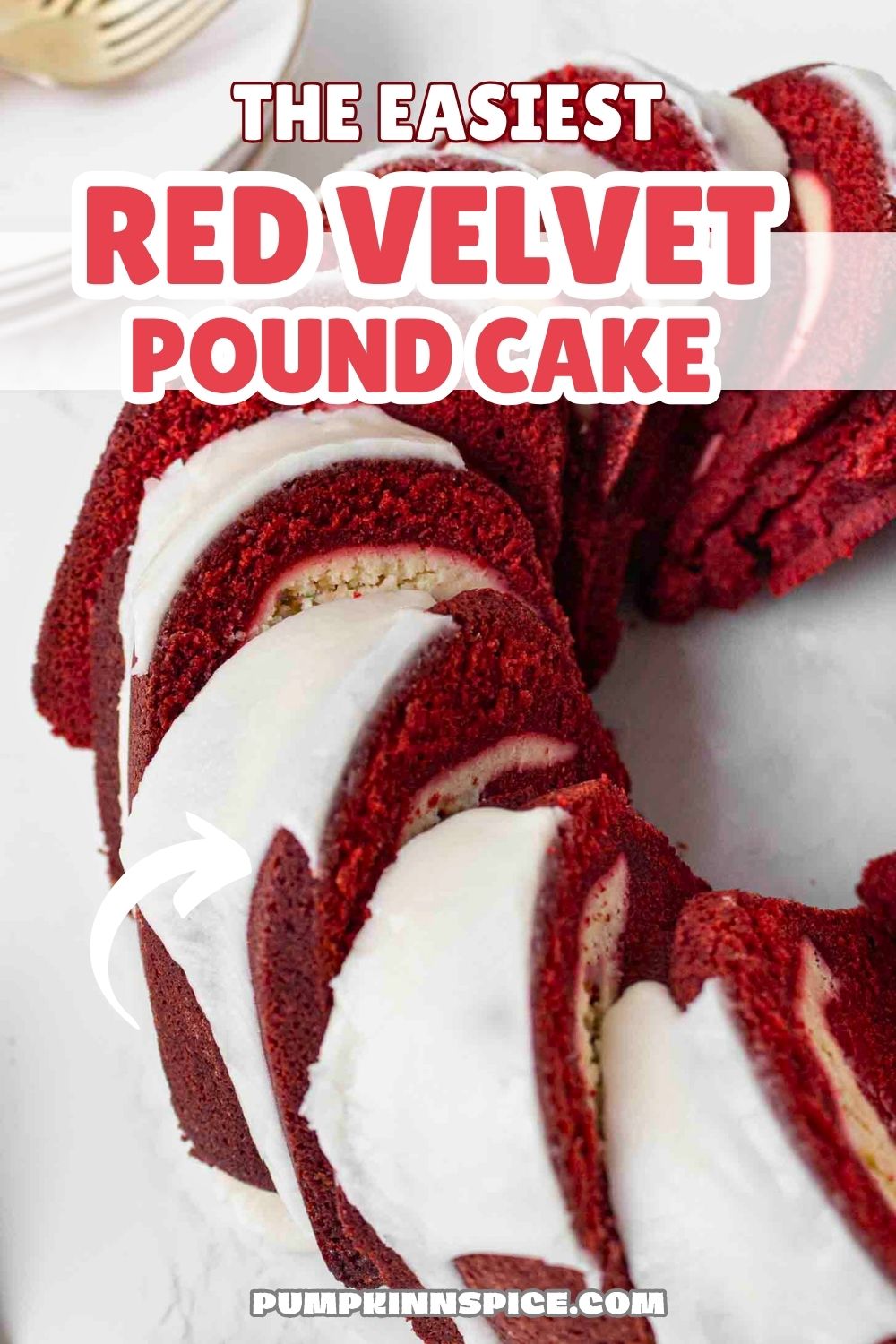 Red Velvet Pound Cake (With a Cream Cheese Swirl) - Pumpkin 'N Spice